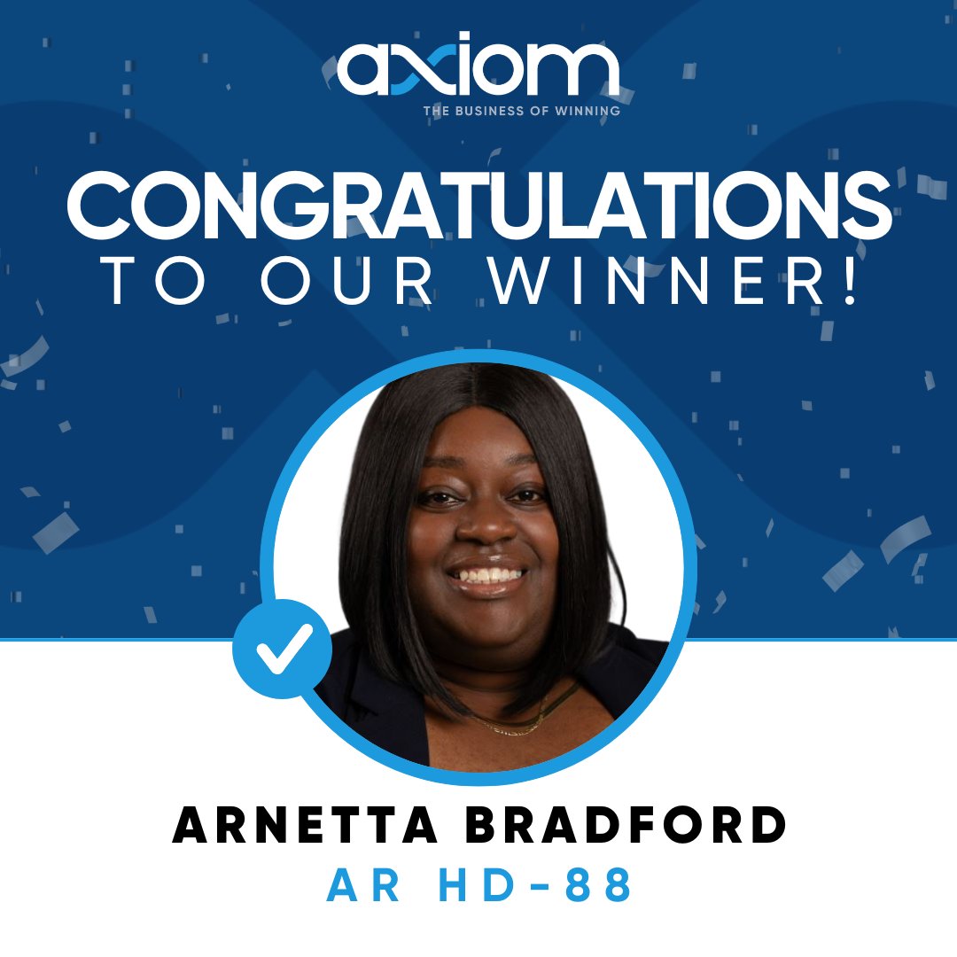 Congratulations Axiom client Arnetta Bradford! #businessofwinning