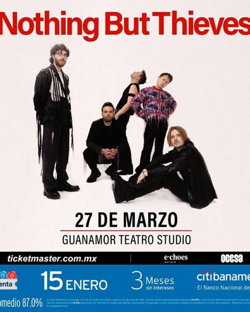 Vendo 🎟️ Nothing But Thieves
Guadalajara 27 Marzo
Los últimos 4
@NBThieves
#comprasegura #EvitaEstafas
