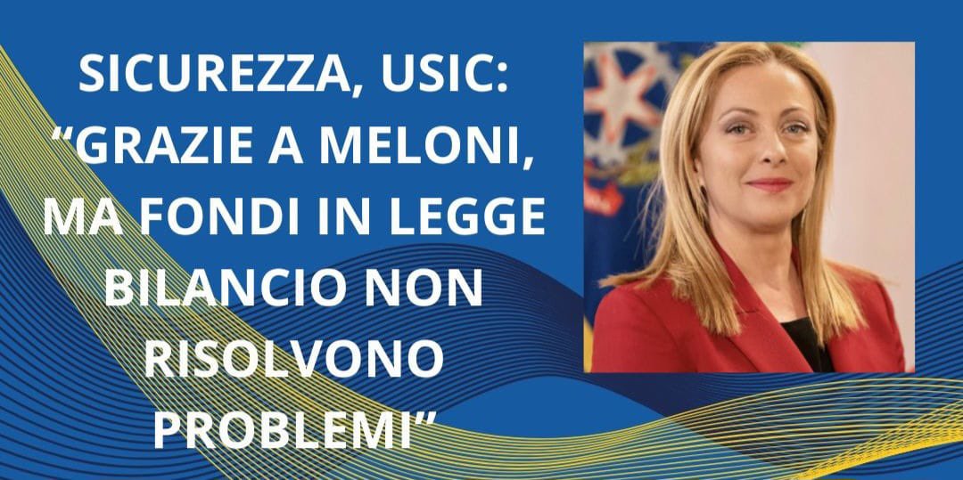 GRAZIE PRESIDENTE #MELONI,
MA I FONDI IN #BILANCIO NON BASTANO.

Difficilmente si riuscirà con questi stanziamenti a risolvere le problematiche ataviche delle #ForzedellOrdine e della #sicurezza del #Paese.
Serve un passo in più.