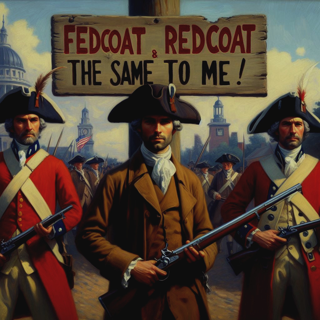 DBuboni's tweet photo. @malen_manya @jamestalarico Fedcoats are the new redcoats.

https://t.co/P7GTn3iRFQ https://t.co/CtwJKqtIG3