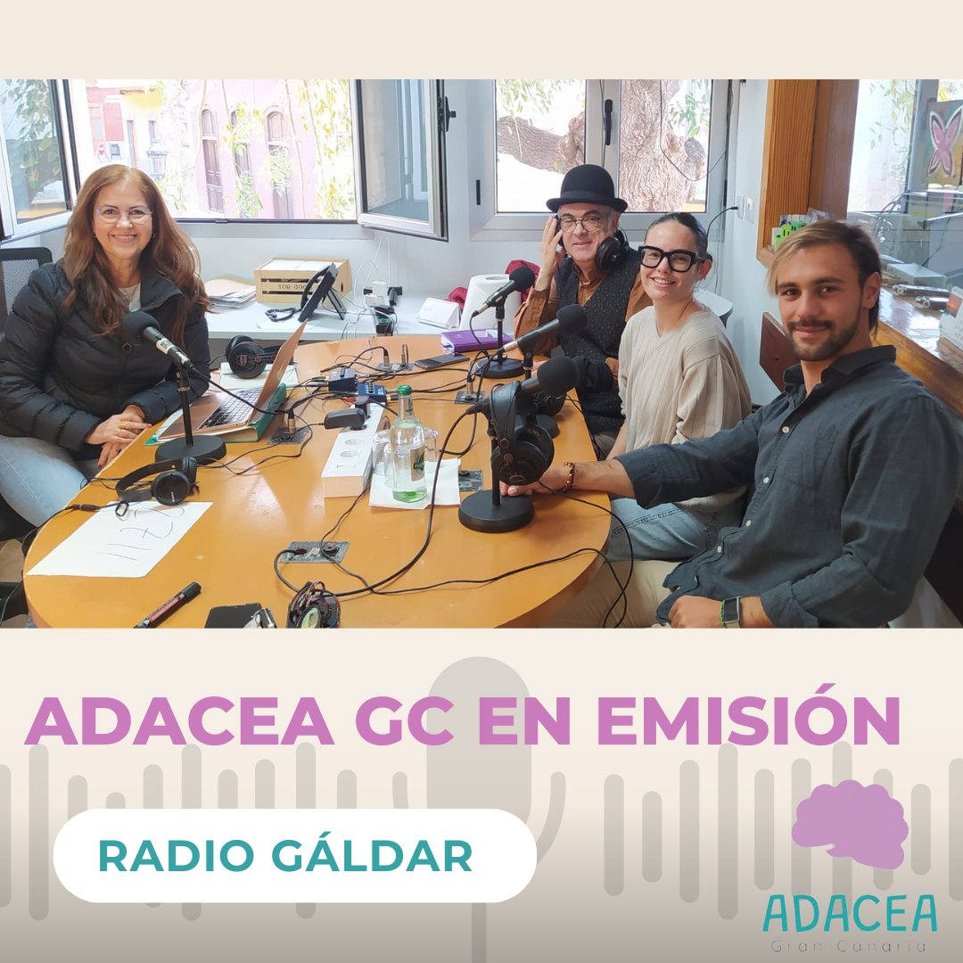 AdaceaGC's tweet image. ADACEA GC EN RADIO GÁLDAR 📻

Durante este programa nos han acompañado nuestro director del proyecto Deporte y DCA 🏋️‍♂️🏊‍♀️y el director del proyecto ADA Teatro 🎭🩰

Puedes escucharnos en el directo de Facebook de Radio Gáldar
🌐facebook.com/watch/live/?re…