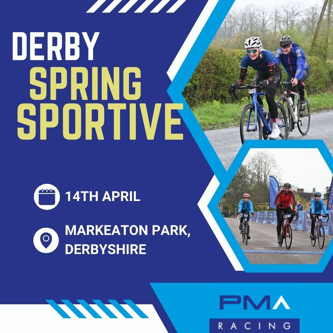 April 14th is the date for the calendars! Not signed up yet? Just drop us a message or click the link below. 

buff.ly/3vXp0AO 

#sportive #markeatonpark #derbyspringsportive #springsportive #cycling #bicycle #roadbike #april