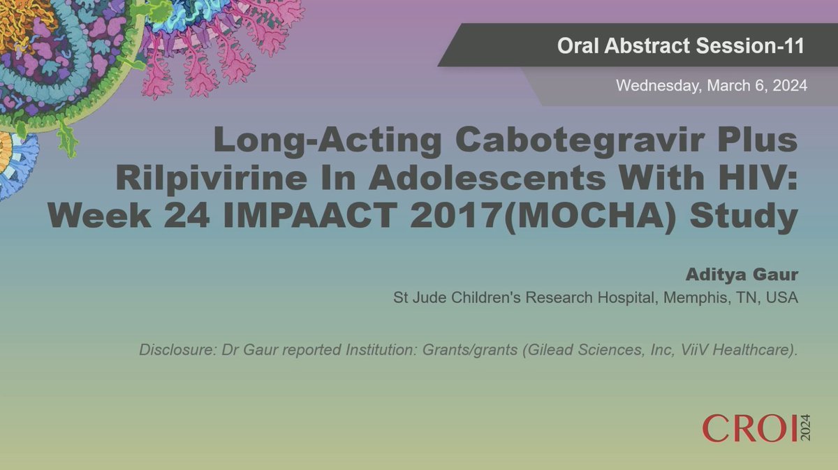 fernando_bernal's tweet photo. Uso de CAB/RPV-LA en adolescentes (IMPAACT 2017)

-1ra experiencia en adolescentes (switch therapy)
-población:>12años, >35kilos
-n=55, 2 cohortes: cambio a LA vs continuar oral

-Objetivo: SV a 24W y seguridad

#CROI2024 https://t.co/K5ROScgLUY