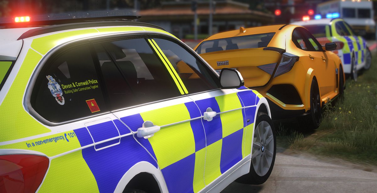 DevonCountyRP's tweet photo. This orange vehicle was stopped by are Roads policing Team after it flagged up for having no insurance. #fictional #fivem https://t.co/jUKNrbJnwf