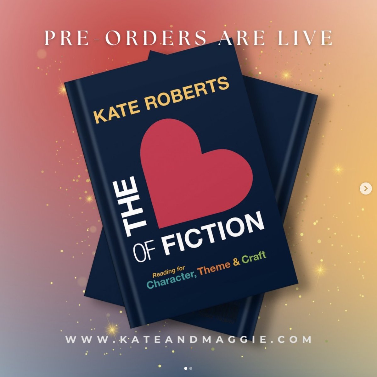 Thrilled that Kate Robert's new book, The Art of Fiction: Reading for Character, Theme & Craft, is available for preorder! Details: kateandmaggie.com @teachkate