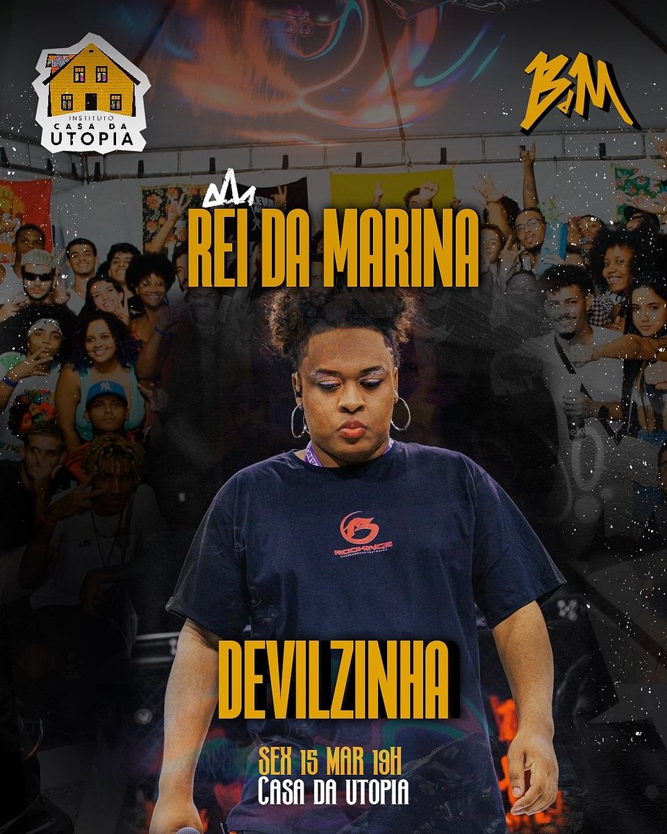 bdamarina's tweet photo. OS PRIMEIROS CONFIRMADOS!

Poko e Dvnte são os dois Reis que estão confirmados para essa contenda!
Vindo da Helianto, Mineiro garante uma das vagas para a Zona Oeste!
Vindo do Coliseu, Devilzinha é mais uma confirmada para o Rei da Marina!

Ingressos: https://t.co/C7FKKJE5Uj https://t.co/hapbYXMIAQ