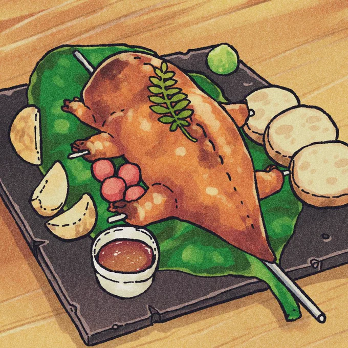 ビャッコパシティではオオメンバイもコメンバイも人間を食べるし、人間もメンバイを食べるうえ、今日食べた相手と明日も会える技術を有しているので、対等な関係です。側から見ればただの狂気でしかないため、異世界人からは「狂人族」と揶揄されています。#びゃッこパス#びゃッこパシーを感じろ 