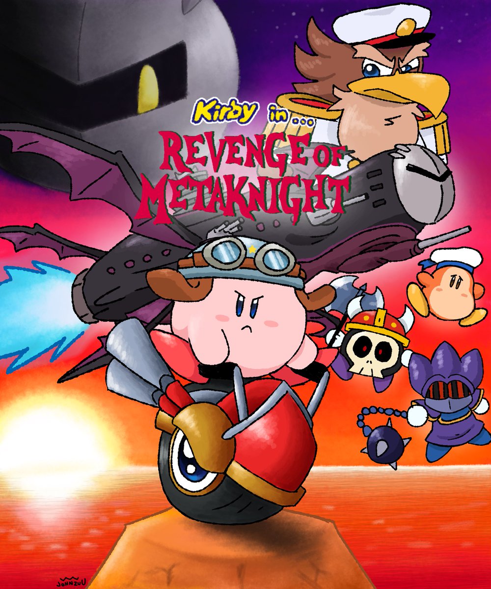 johnzu_'s tweet image. Revenge of Meta Knight 👿 
#KirbySuperStar