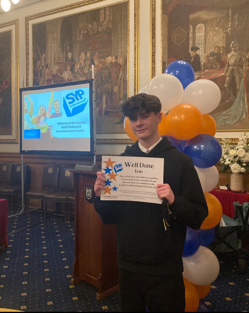 Leith Modern Studies (@leithmodst) on Twitter photo More <a href="/leithacademy/">Leith Academy</a> election success <a href="/s_y_p/">scottishyouthparliam</a> for Evan who was also returned as a MSYP for Edinburgh Northern and Leith. 👏👏👏 #generationchange More <a href="/leithacademy/">Leith Academy</a> election success <a href="/s_y_p/">scottishyouthparliam</a> for Evan who was also returned as a MSYP for Edinburgh Northern and Leith. 👏👏👏 #generationchange