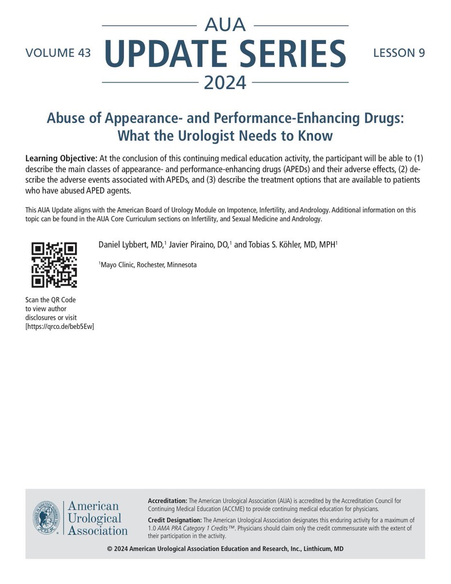 Javier Piraino (@javier_piraino) on Twitter photo So proud of our AUA update on PEDs and what the urologist needs to know. Give it a read and tell us what you think. @DrLybberator <a href="/SexHealthMD/">Tobias S. Köhler, MD, MPH</a> <a href="/MayoUrology/">Mayo Clinic Urology</a> <a href="/mlhurology/">Main Line Health Urology</a> So proud of our AUA update on PEDs and what the urologist needs to know. Give it a read and tell us what you think. @DrLybberator <a href="/SexHealthMD/">Tobias S. Köhler, MD, MPH</a> <a href="/MayoUrology/">Mayo Clinic Urology</a> <a href="/mlhurology/">Main Line Health Urology</a>