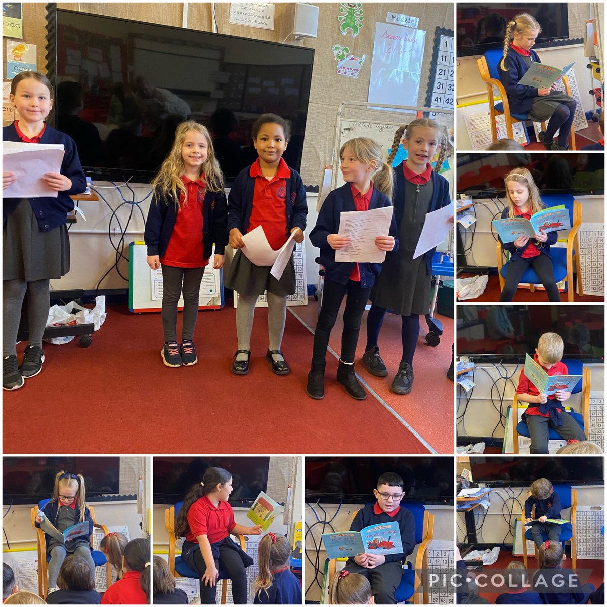 Mwy o ddarllen jôcs a darllen i’r dosbarth heddiw! 📚📚 #readathon2024 #darllenathon2024