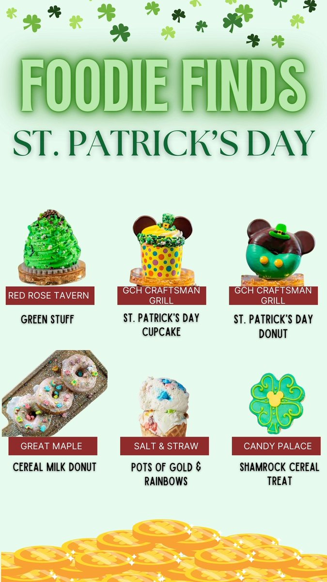 Savor the luck of the Irish with our St. Paddy's Day Foodie Guide! 🍀 Indulge in the finest flavors at Disneyland Resort #grandlegacyhotel #StPatricksDay #disneylandcalifornia #disneylandfood #foodieguide
