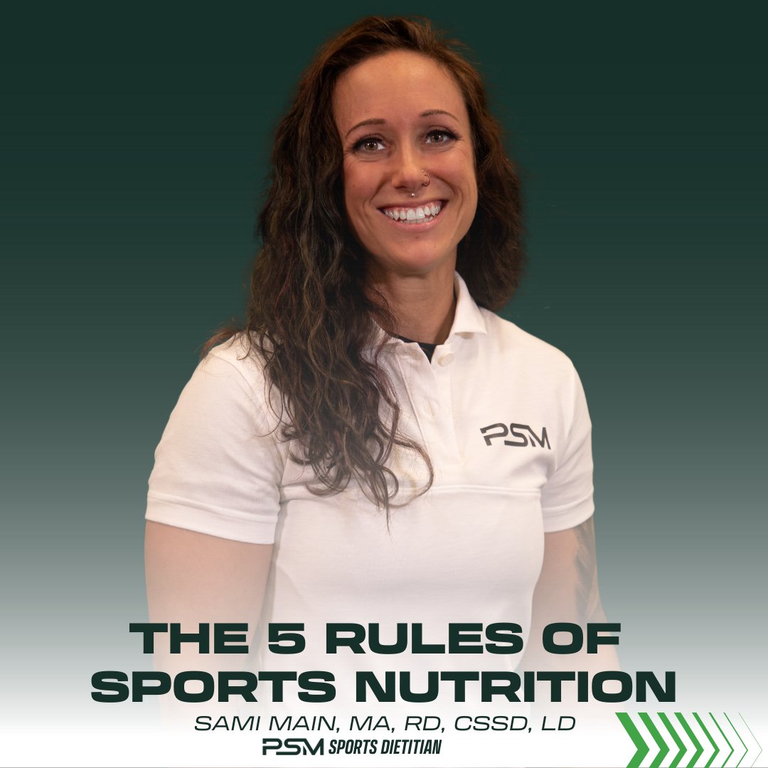 PSM1Team's tweet photo. 5️⃣Rules of Sports Nutrition 📝🥖🥇

Hear from the area’s only registered Sports Dietitian, PSM’s Sami Main, on the 5 rules of Sports Nutrition

Check our Post to Learn More ⬇️
https://t.co/VFDvMr3bAr

#FUELtoWin #NationalNutritionMonth https://t.co/lt3vfFUq9g