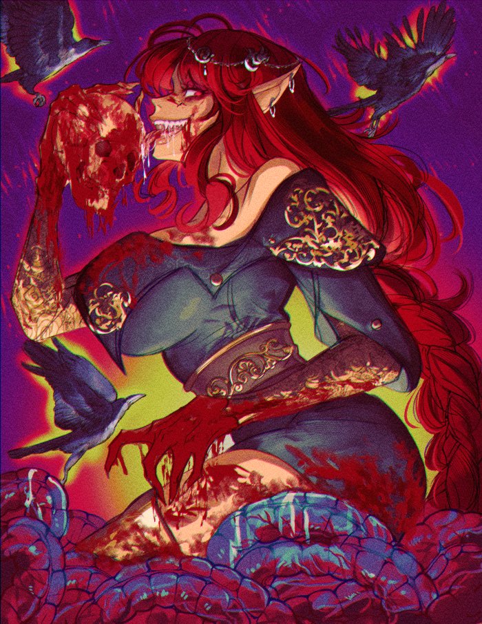 [cw: gore]
let's have a banquet of darkness
everybody gets to be food #BaldursGate3 #DarkUrge #durge