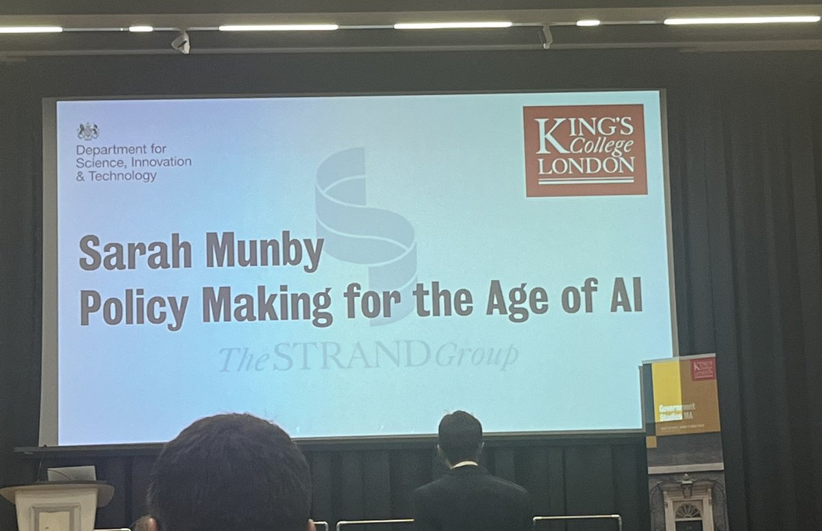 Or is it, ‘AI for an Age without Policy Making’? Either way, I’m locked in for the next hour.