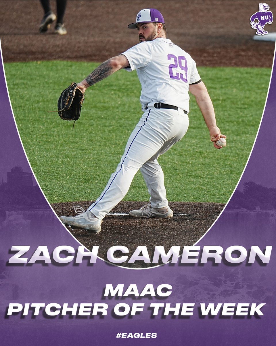 ICYMI: Zach Cameron was named MAAC Pitcher of the Week yesterday!

📰: bit.ly/3T8YzzZ

#EAGLES