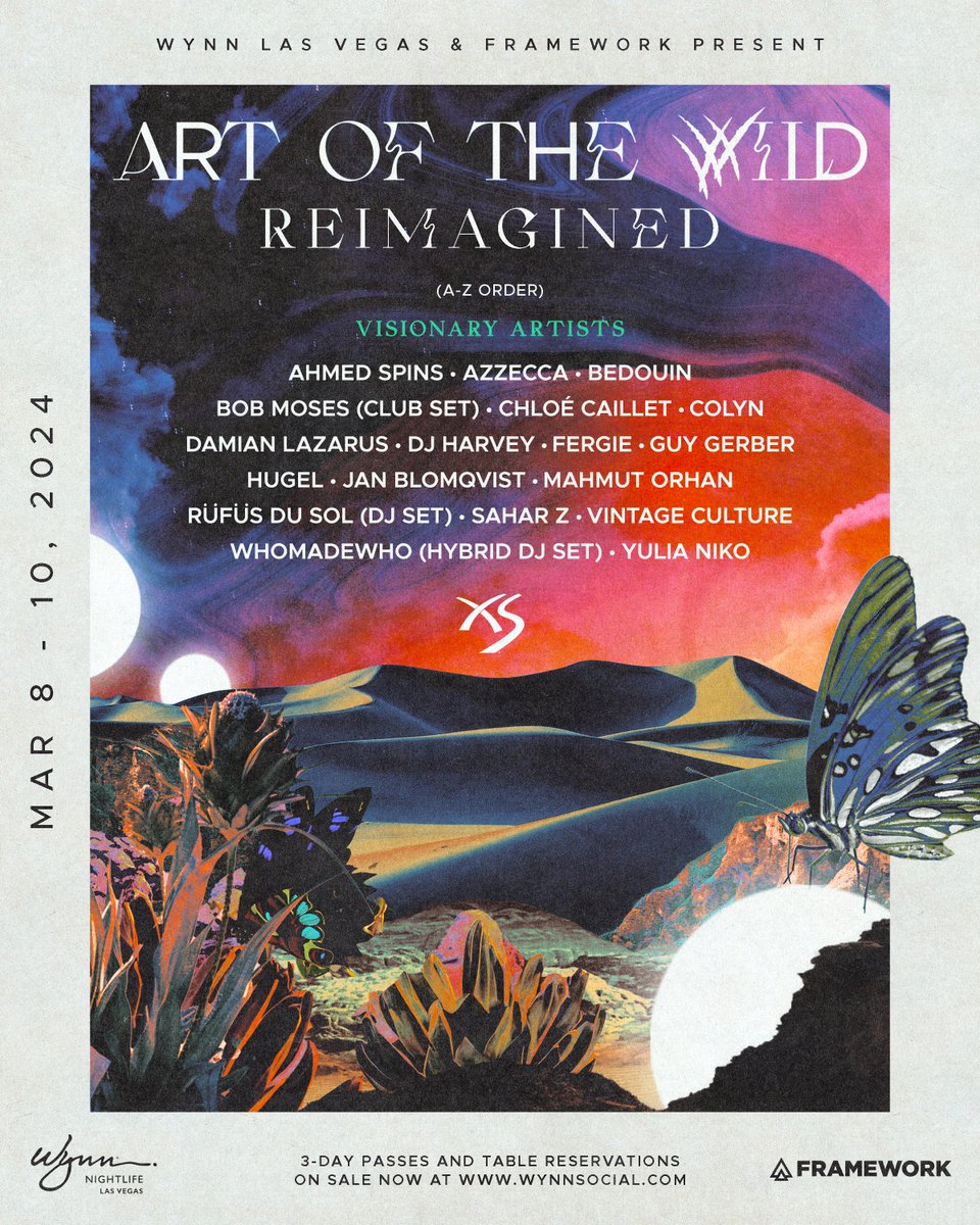 See you very soon, Vegas! We're stoked to be heading to Art of The Wild. Snag some tickets while you can: bmoses.lnk.to/artofthewild
