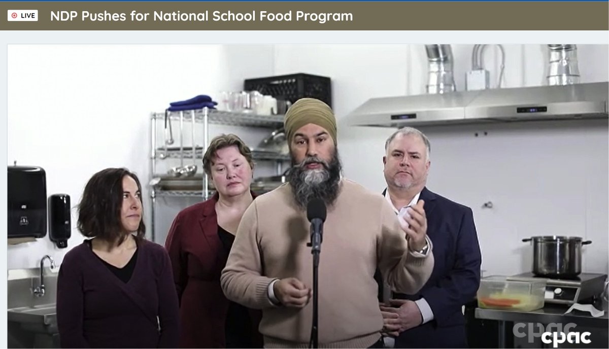 🗣️| This just in! The NDP Leader @theJagmeetSingh has officially called on the federal government for a National School Food Program and Policy! It is great to see Jagmeet Singh, @RABlaney, @GordJohns and many members of parliament show their support for a National School