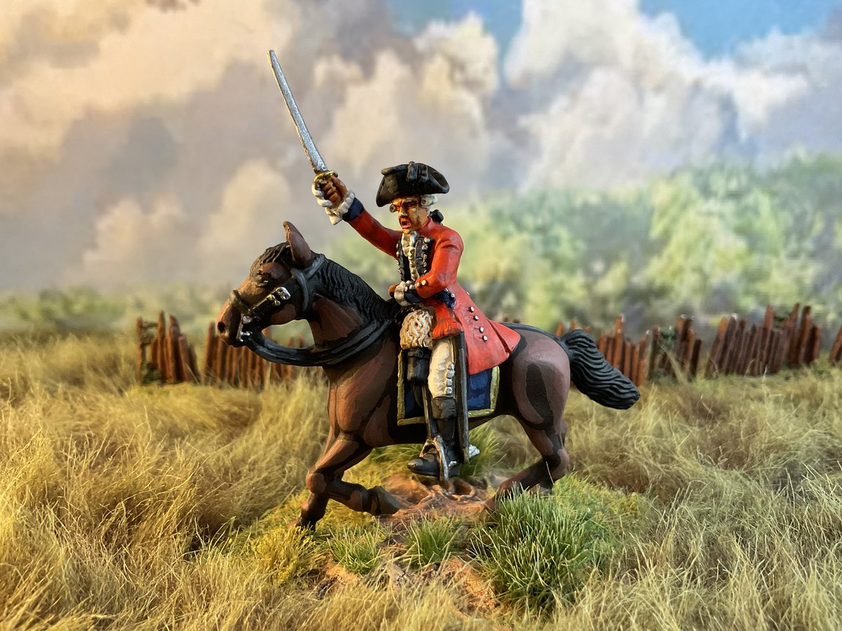 Oldwargamer's tweet photo. Another #40mm mounted British commander completed for our French Indian Wars games. He is from #FrontRankMiniatures.
#wargaming #wargames #wargamer #FIW https://t.co/5ed0tTiB3F