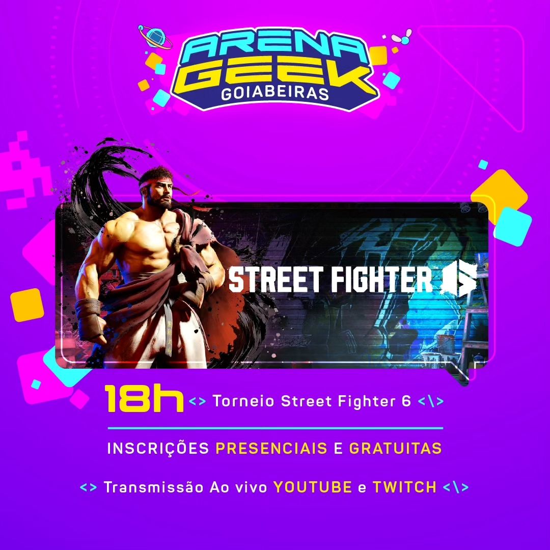 FGC_MT's tweet photo. Nesse sábado, 09/mar, vão rolar 2 torneios realizados pelo Ultimate Cyber Tournament na Arena Geek Goiabeiras:
16:00 - Mortal Kombat 3 Ultimate - SNES
18:00 - Street Fighter 6 - PC
Local: Goiabeiras Shopping - Cuiabá - MT
Transmissão ao vivo pelo Youtube e Twitch!
#FGCMT https://t.co/hFt5KOwYLP