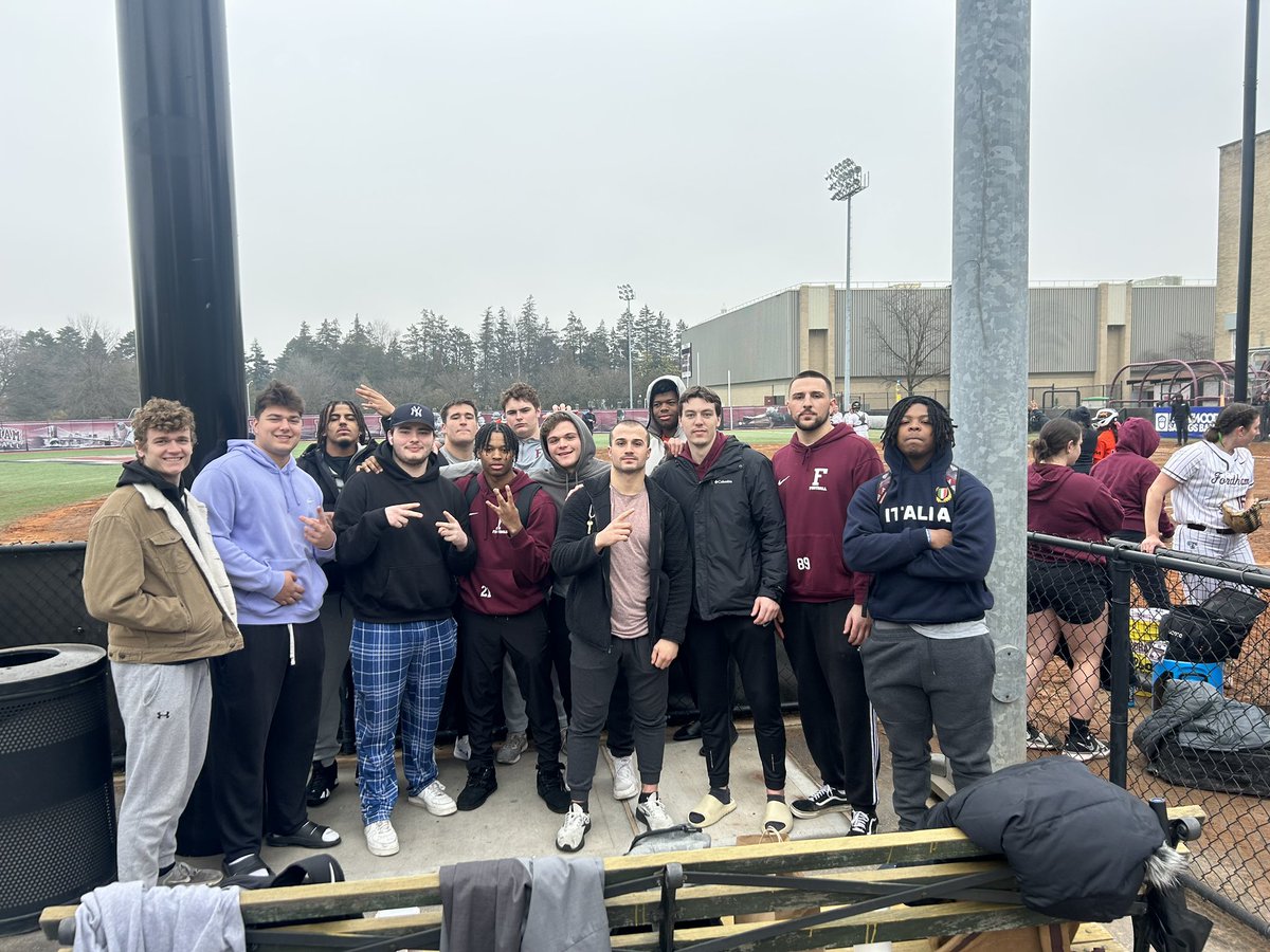 Punishers made it out to watch some ball on the diamonds today. <a href="/FORDHAMFOOTBALL/">Fordham Football</a>   <a href="/Coach_Conlin/">Joe Conlin</a> <a href="/LeahEberts/">Leah Eberts</a> <a href="/Coach_DiRi/">Andrew DiRienzo</a> <a href="/FordhamSoftball/">Fordham Softball</a> <a href="/FordhamBaseball/">Fordham Baseball</a>
