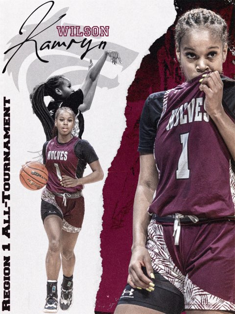 Congrats to @kamrynwilson22 for her Region 1 All-Tournament selection. s/o to @Binnyowav for poster design.