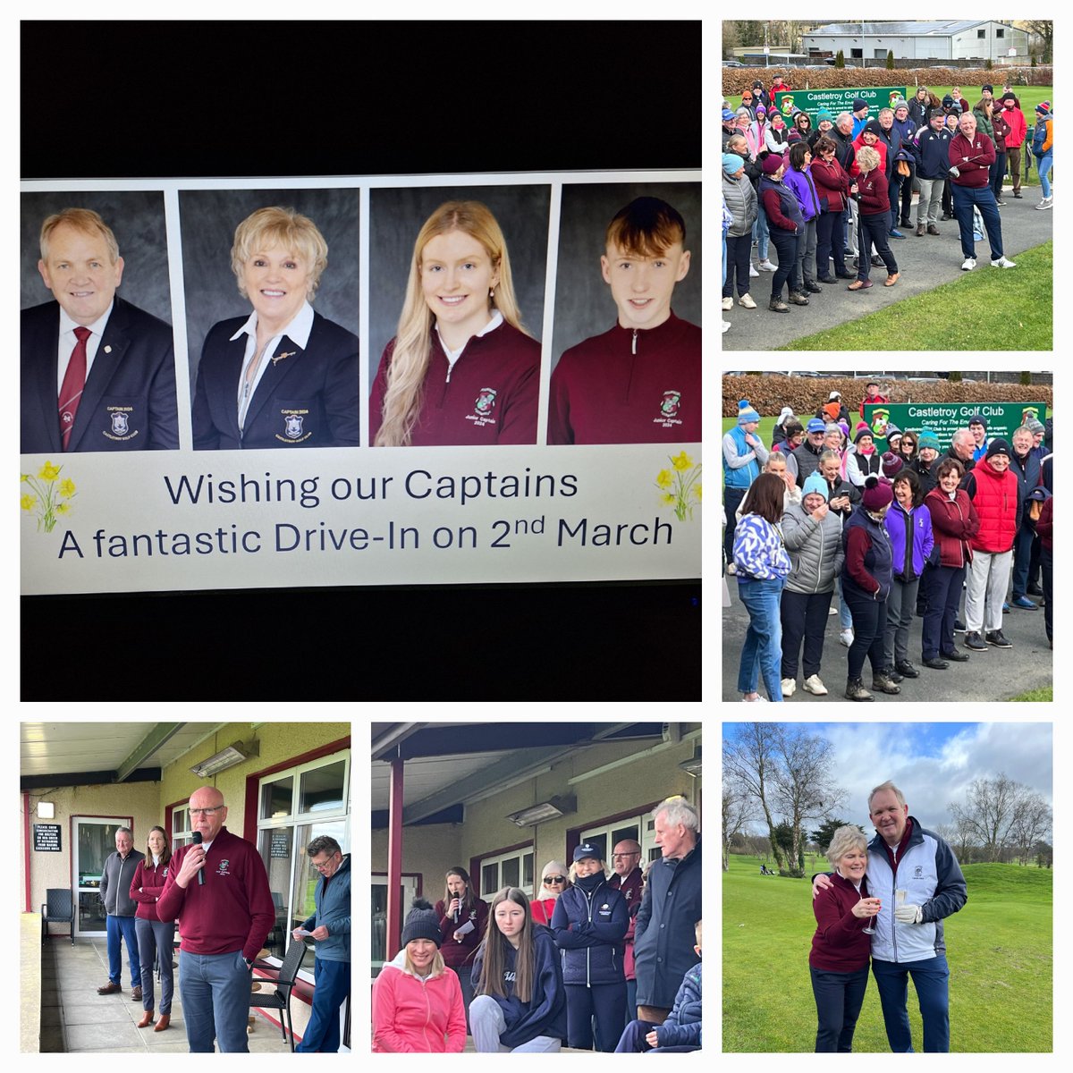 Last Saturday, we kicked off the season with our Captains drive-in. Members turned out in huge numbers to officially launch our golfing year and support our Captains. Some great drives were hit by our Captains David O'Driscoll, Mary Quinlan, Ellen Hosey and Paddy Hussey