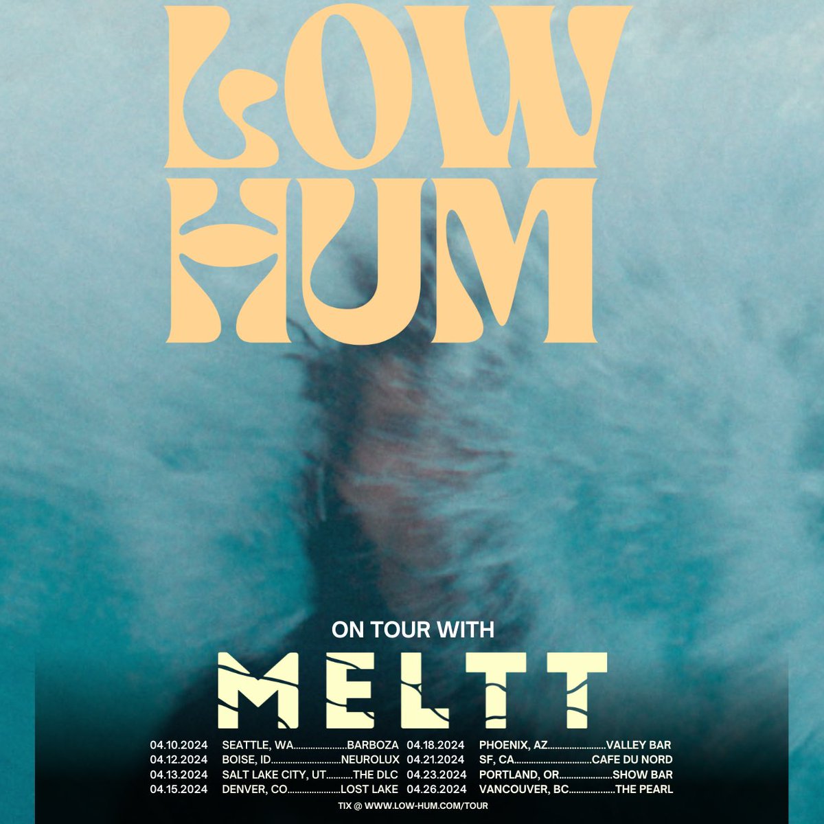 SHOWS We are thrilled to announce we will be joining MELTT on tour in April! Don’t miss out on this one. Get your tix at low-hum.com/tour