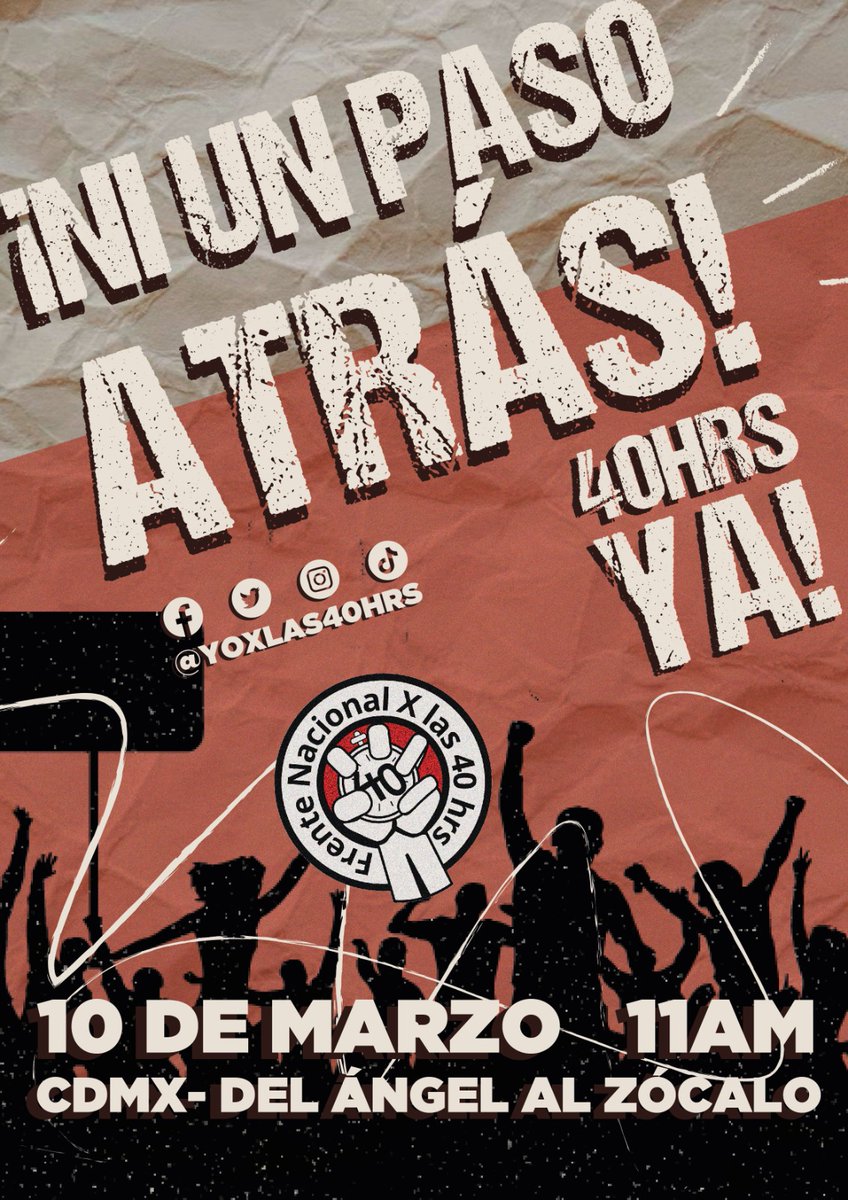 ¡El domingo marchamos! ¡Se va a caer la jornada laboral! #YoPorLas40Horas