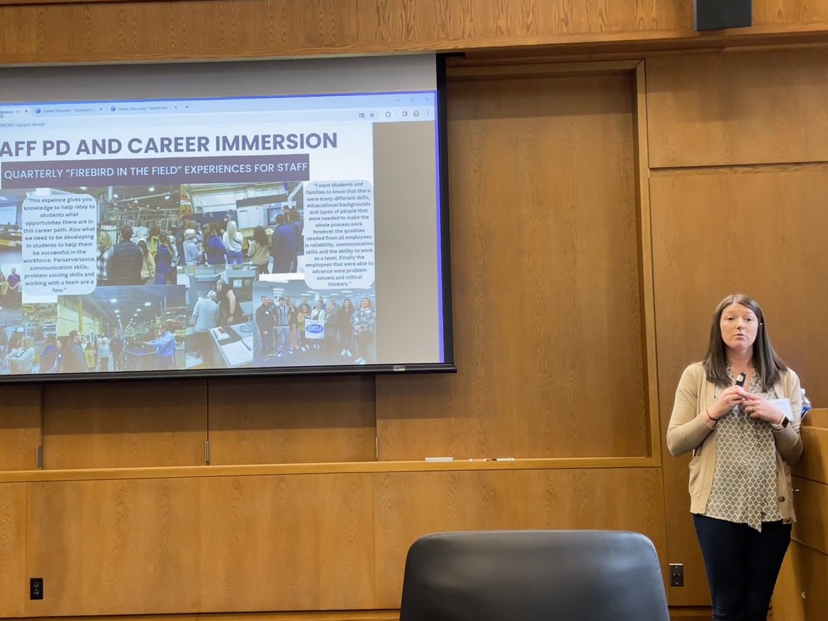 Mrs_Stickel's tweet photo. Congrats to Nicole Will who presented on career discovery at #SuccessBound today! So glad to learn from her and partner with her to facilitate Firebirds in the Field experiences! @KCSForward @KCSPortraitGrad @KetteringLearns @KetteringSchls https://t.co/CeFz2uCyYV