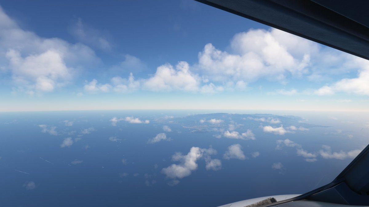 AztiJkk's tweet photo. Llegando con preciosas vistas de estas dos preciosas islas Gran Canaria y Tenerife, y el Teide saludándonos antes de inciar aproximación #fenixa320v2 #fenixa320 #spanair #flightsimmer #msfs2020 https://t.co/4DxM2RZiMe