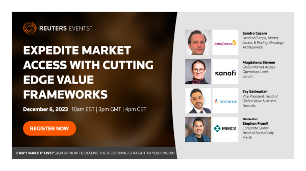 MedinaCasabella's tweet photo. EXPEDITE #MarketAccess WITH CUTTING EDGE #ValueFrameworks 👉 https://t.co/DAFGoV2GJP organized by @ReutersEvents #Pharma, with insights from:

Sandro Cesaro @AstraZeneca
Magdalena Siemon @sanofi
Tay Salimullah @Novartis
Stephen Framil @Merck

#Strategy #AccessStrategy #Trends #AI https://t.co/ECLtAksIP3