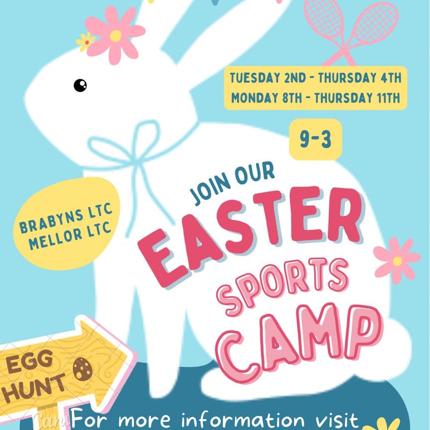 markbeaver5's tweet photo. https://t.co/zaiM88LrRh
Easter Camp is now ready to book via the link above 'EGG10' will get you an extra 10% OFF in your basket Mellor Tennis Club 
Brabyns Tennis Club  MAB Tennis Rackets https://t.co/bsUjFSydTn