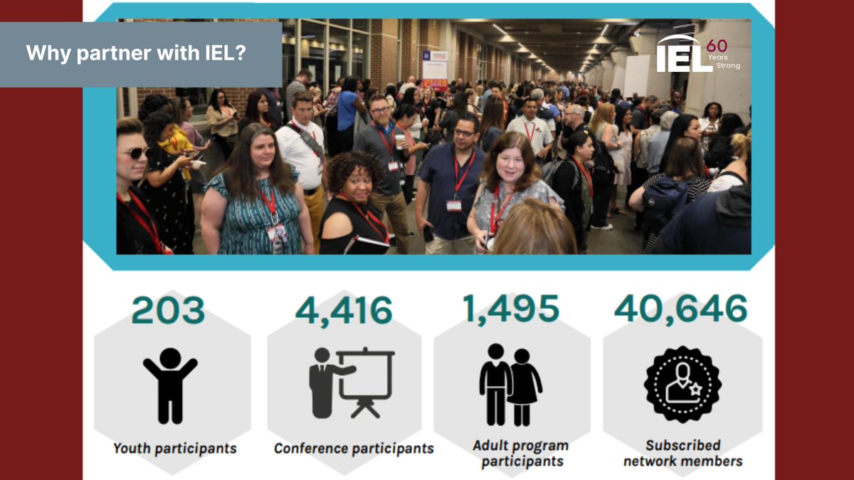 Why partner with IEL? For 60 years, we've built deep and trusting partnerships in communities across the country to support & create more inclusive decision-making processes, systems, & practices to ensure that all voices, esp. those of marginalized groups, are elevated & heard.