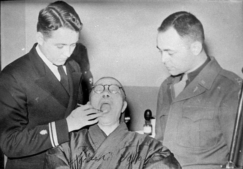 It's #NationalDentistDay. When Hideki Tojo was imprisoned in Occupied Japan, a Navy dentist fitted him for dentures into which 'Remember Pearl Harbor' had been drilled in Morse code. When news of the prank got out, the dentist quickly removed the message to avoid a court-martial.