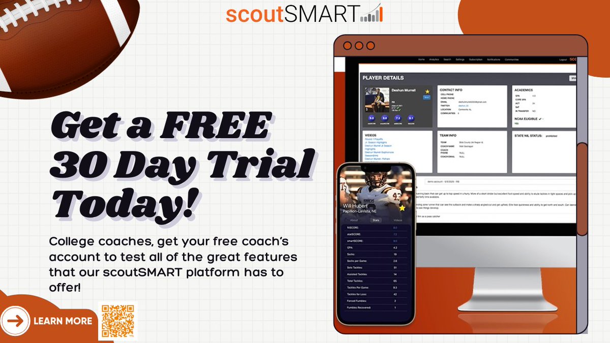 scoutSMART_'s tweet photo. 🚨🚨COLLEGE COACHES!!!🚨🚨
HAVE YOU NOT✍️🆙FOR A🆓COACH'S ACCOUNT YET❓
NOW IS THE ⏲️TO DO IT‼️ DON'T WAIT‼️
THE SUCCESS OF YOUR SEASON MAY DEPEND ON IT‼️
#scoutSMART #fitSCORE #statSCORE #smartSCORE
#HSRecruits #JUCOplayers #TransferPlayers