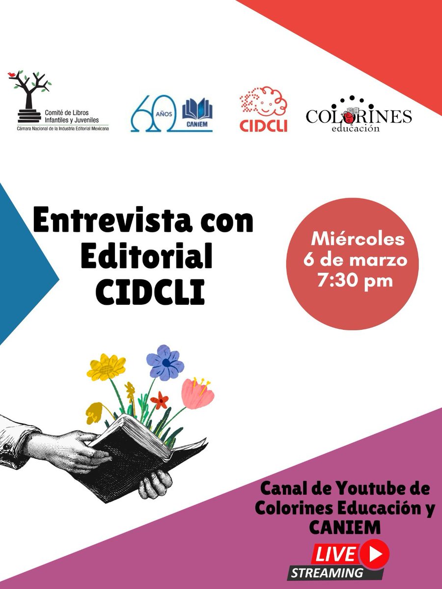 Este miércoles 6 de marzo, a las 19:30 horas, no te pierdas la conversación que nuestra directora editorial, Elisa Castellanos, tendrá con Aline de la Macorra, de Colorines Educación. ¡Te esperamos en el canal de YouTube de Colorines Educación!