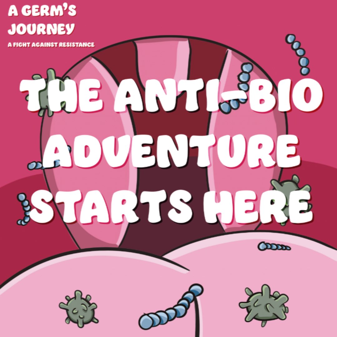 germsjourney's tweet photo. Antibiotic Resistance is one of the biggest global public health threats. Teaching children from an early age is key. Thats why Germ’s Journey developed a comic book all about antibiotic resistance. ‘A Germ’s Journey - A Fight Against Resistance’ 📕 https://t.co/IEgUOqmeGZ