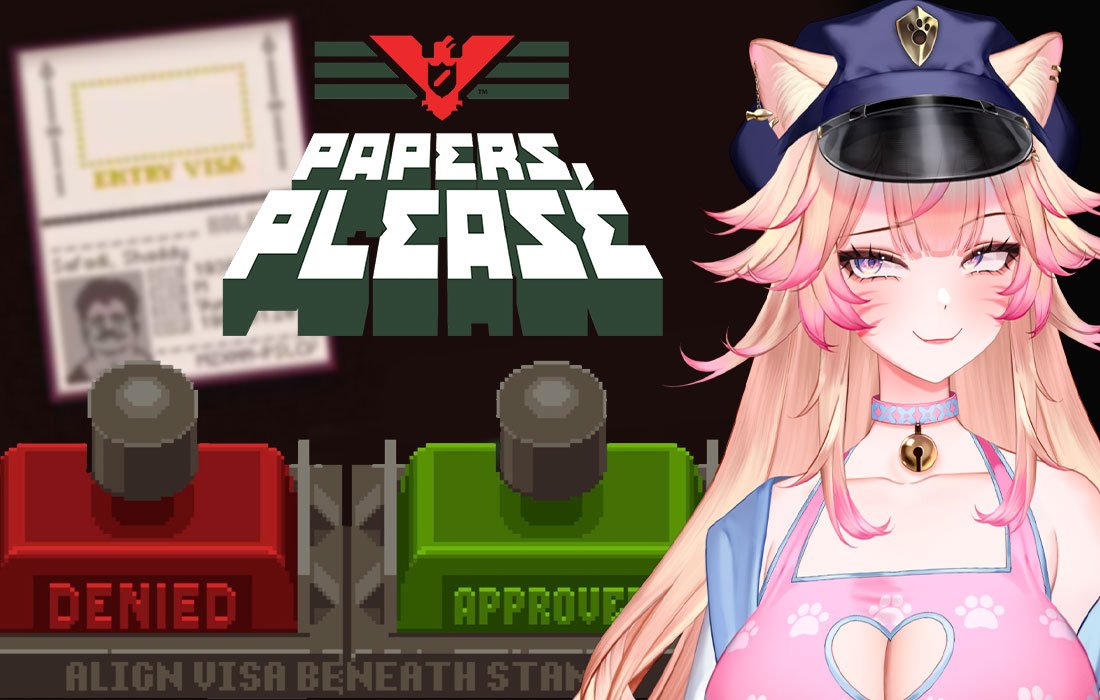 BibblyDarling's tweet photo. 💗LIVE NOW...oh? Are those documents important?
#bibstreams #yandere #papersplease https://t.co/ggAusJzmpk