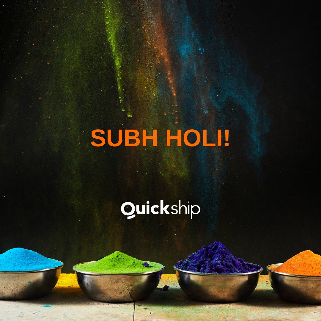 Quickship_sr's tweet photo. ✨ Let's celebrate the vibrant festival of Holi Phagwa together! ✨

On this day of colors and joy, we wish the light of Holi to brighten your life with love and happiness. May every splash of color symbolize moments of unity, friendship, and renewal.

#HoliPhagwa  🎨 https://t.co/ZR8ImLaCZf