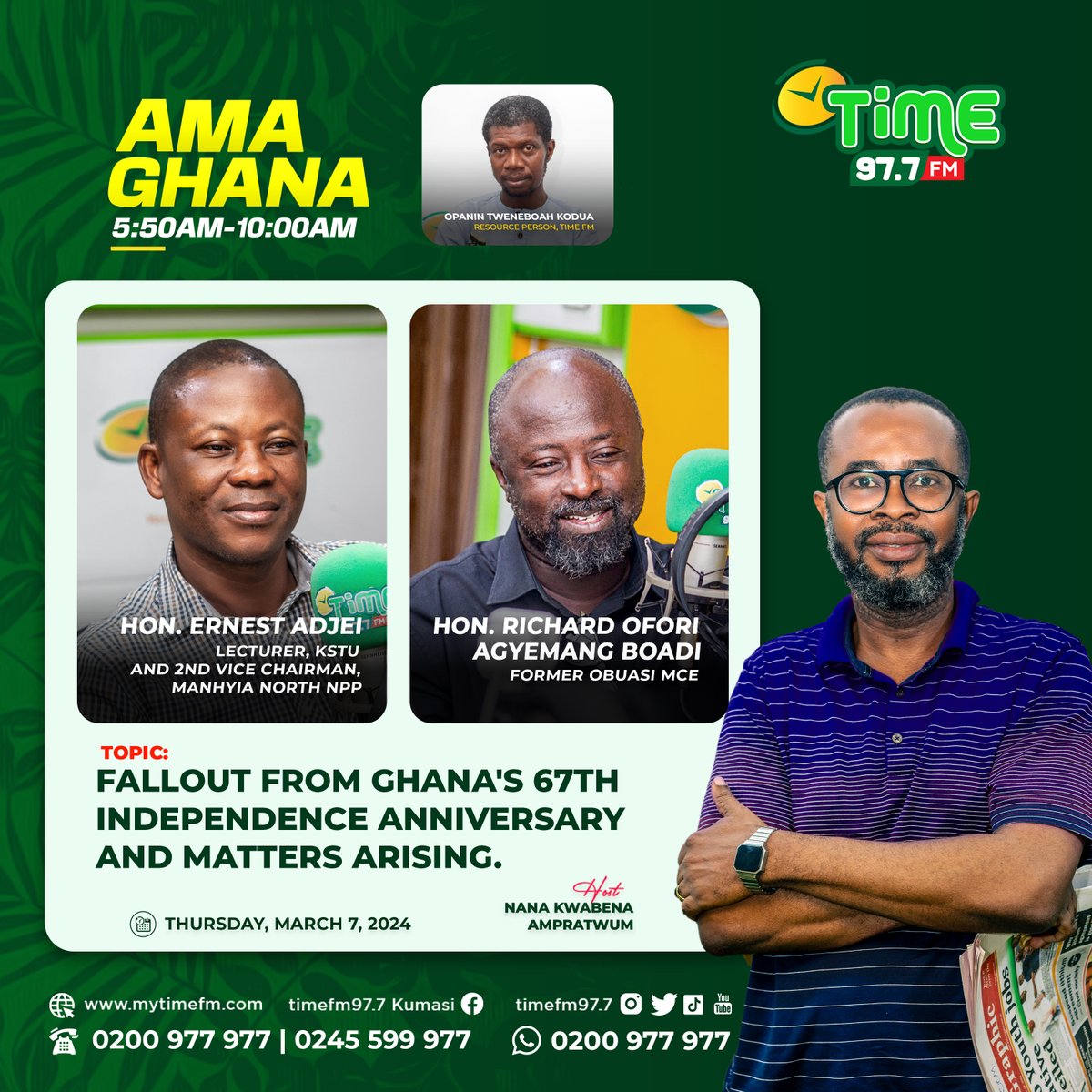 TimeFM977's tweet photo. Tomorrow on #AmaGhana. https://t.co/6jBaDS6D6r