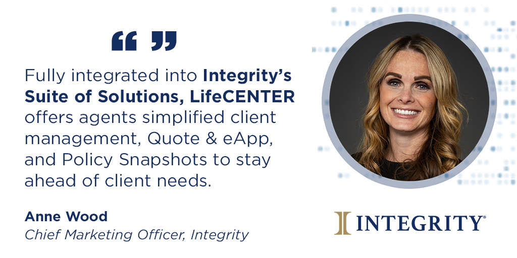 IntegrityMG's tweet image. LifeCENTER integrates seamlessly into our Suite of Solutions, offering everything from client management to eApps! Stay ahead with Integrity! Learn more: bit.ly/3VavlU5

#Announcement #SuiteofSolutions #LifeCENTER #Integrity