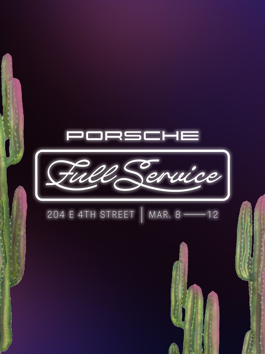 A journey through @Porsche past, present and future awaits. Immerse yourself in Porsche. Peek into an electric future, play some games, enjoy refreshments, and more. It’s all in Porsche Full Service.  

Grand opening: soon. #PorscheFullService ow.ly/vS2650QLBYC