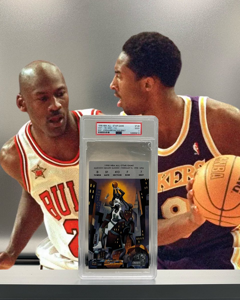 1998 NBA All-Star Game Ticket Stub 🌟 🏀 🎟️ Michael Jordan Wins