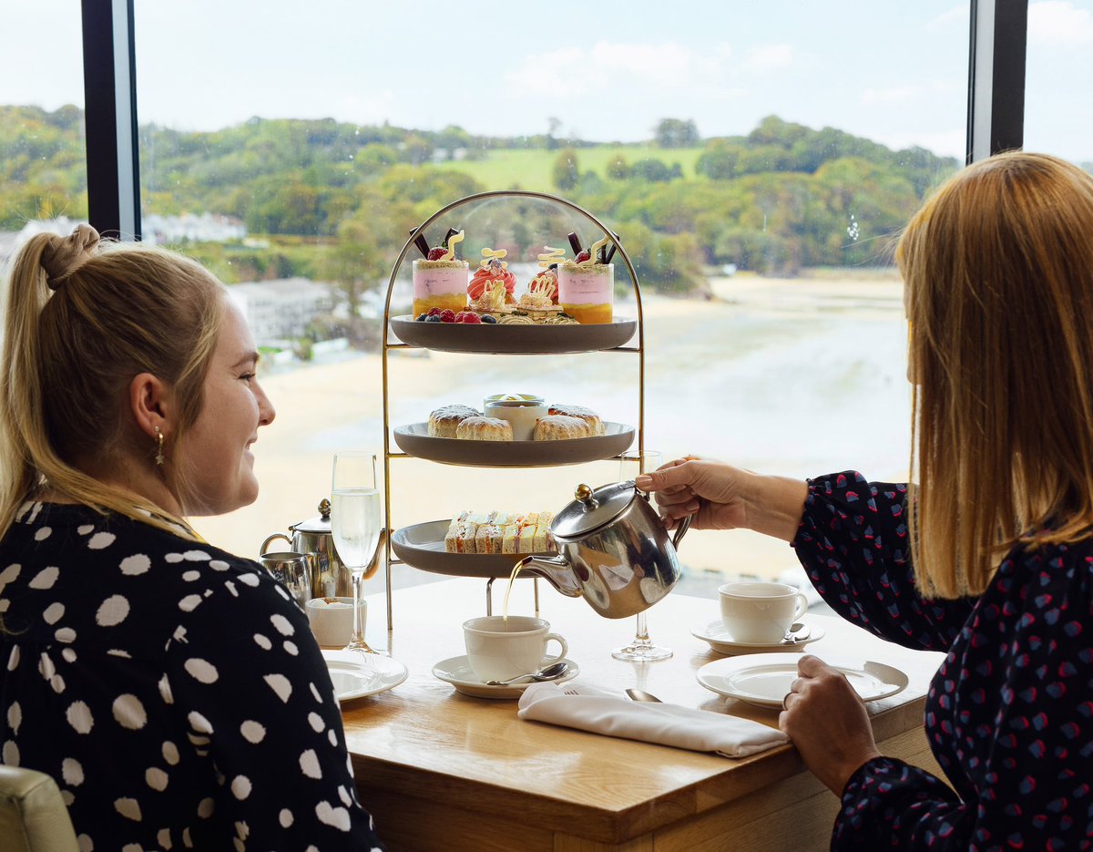 Enjoy Afternoon Tea at our Cliff Restaurant. With Mother's Day around the corner, it's the perfect gift to look forward to. Indulge in a selection of classic cakes, freshly baked scones and delicate finger sandwiches. Served 2pm-4pm Thursday to Saturday. stbridesspahotel.com/dine