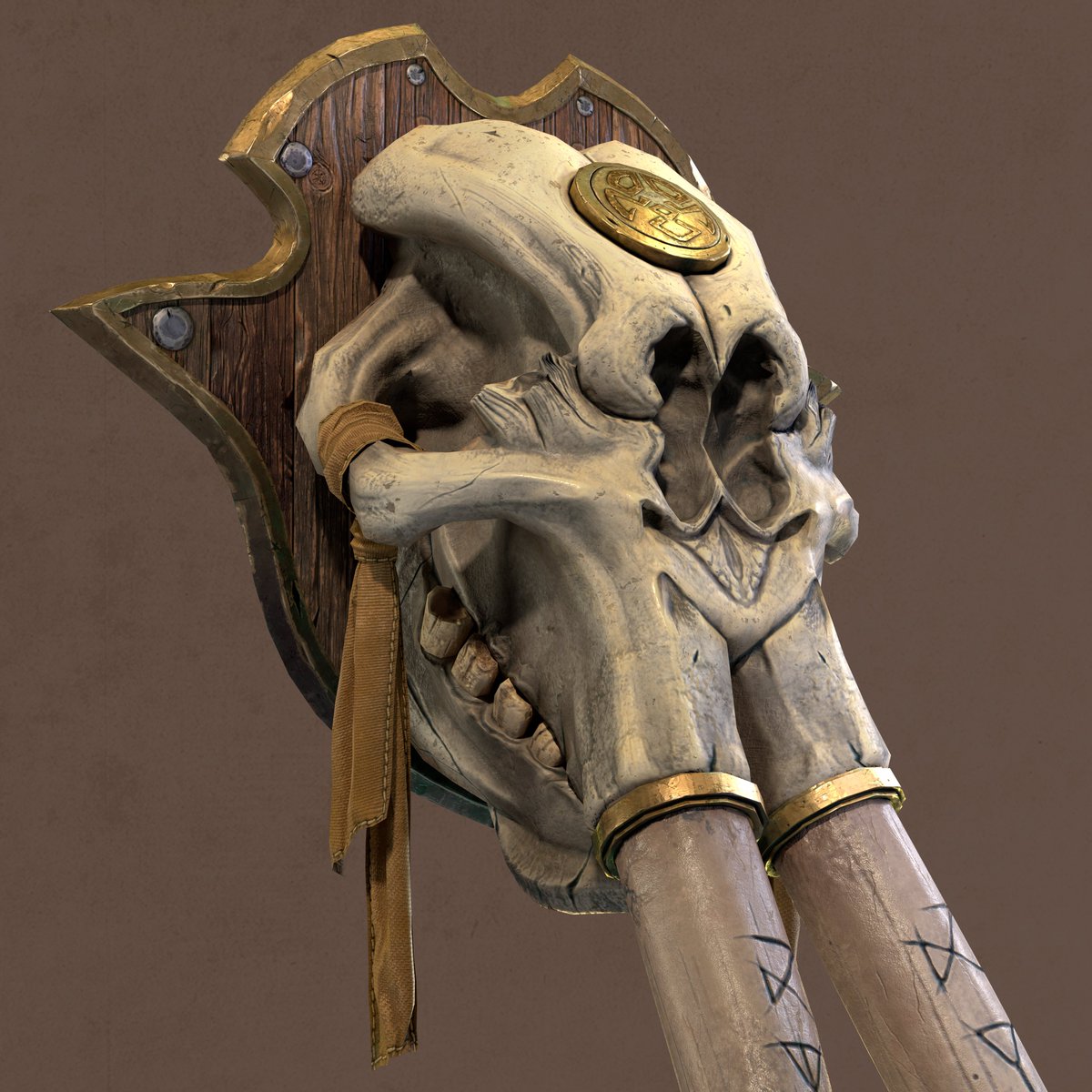 Onlymorozov's tweet photo. Mammoth skull | The Elder Scrolls Online via @artstationhq https://t.co/WdKWAlC95z 
#TES #Gamdev #3D https://t.co/uUt1m8GY88