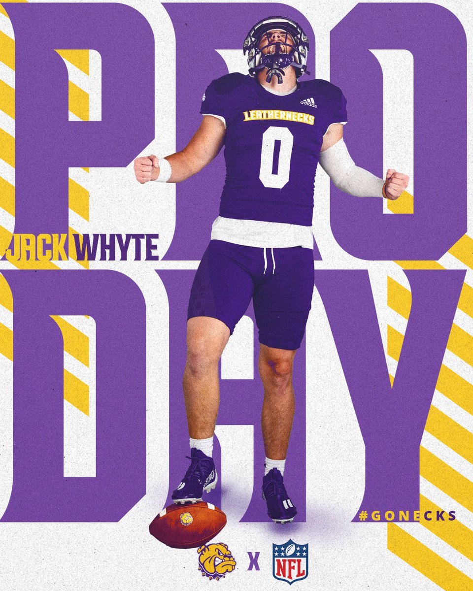 WIUFootball's tweet photo. WIU Football would like to congratulate JJ Ross and Jack Whyte on participating in their Pro Day today!

#GoNecks | #OneGoal | #ECI https://t.co/9BFPUFHPY2