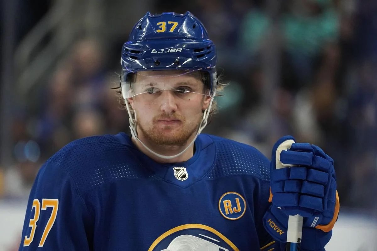 TheChargingBUF's tweet photo. BREAKING: 

The Sabres are trading Casey Mittelstadt to Colorado for Bowen Byram according to @KevinWeekes https://t.co/8bPlTsI1Y7