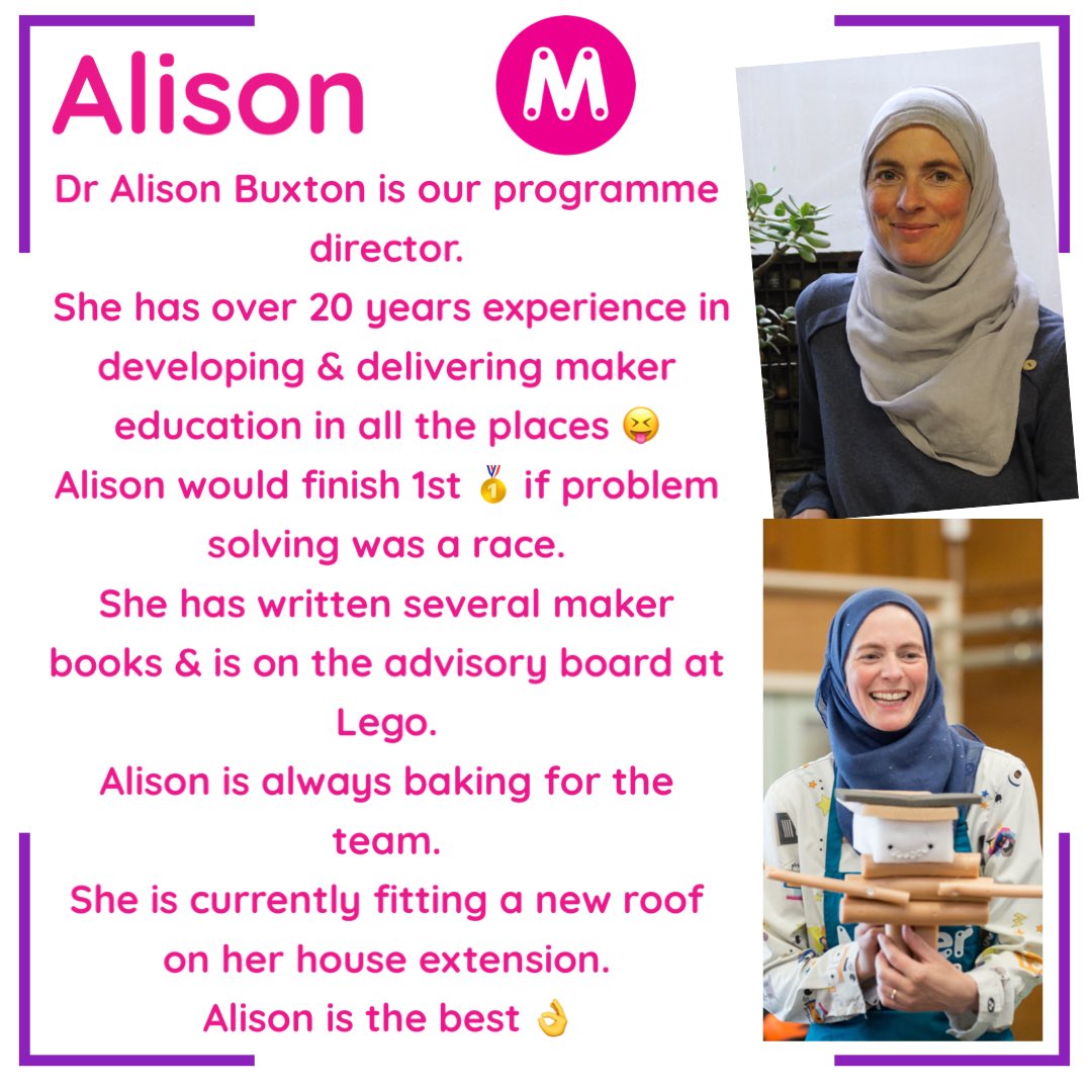 Maker_Futures's tweet photo. Meet the Maker {Futures} team 💪 Last but definitely not least is Alison & Emma 🎉 Have a 👀 🥰 https://t.co/cFFaO6rkEH
@EducationSheff @MakerEdUK #makereducation #makerspace #pedagogy #makerschool #alternativecurriculum #making #activelearning https://t.co/SXu9AaLUKN