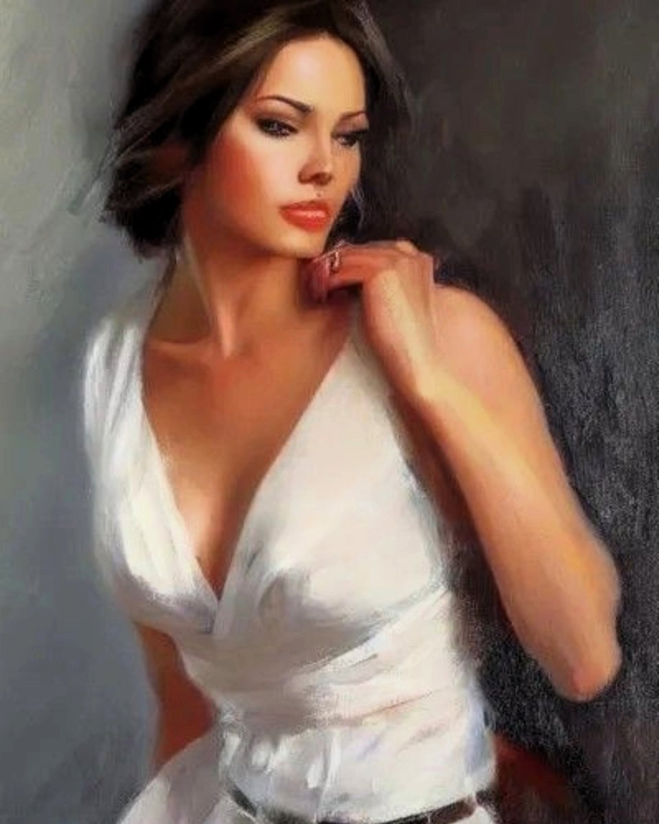 🌹💜🌹
"Life is a lamp, and you are the light. 
When you blow on it, it lights up; when you blow again, it goes out. 
Shine your light while you are alive!" 
- - - - Rumi. 🪶💜

Richard S. Johnson. (1953)🖌️🌹
Contemporary, American Painter.